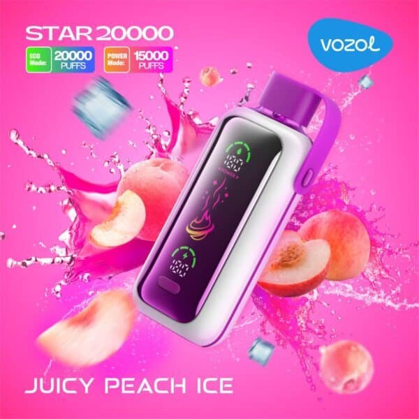 VOZOL Star 20000 Puffs Disposable Vape Juicy Peach