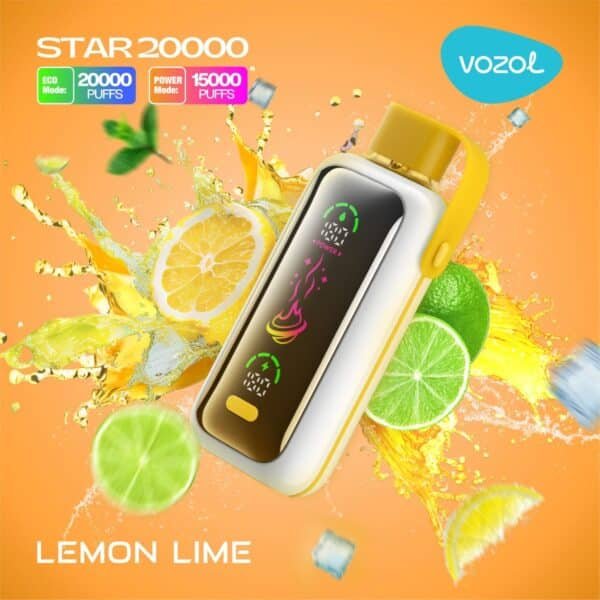 VOZOL Star 20000 Puffs Disposable Vape Lemon Lime