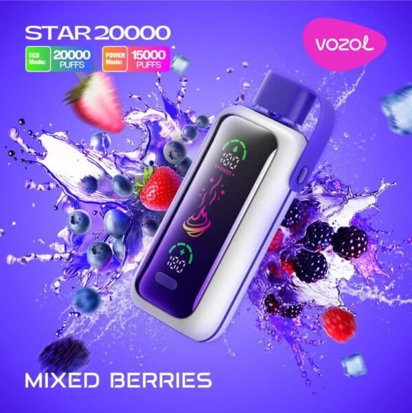 VOZOL Star 20000 Puffs Disposable Vape Mixed Berries