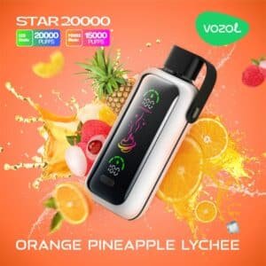 VOZOL Star 20000 Puffs Disposable Vape Orange Pineapple Lychee