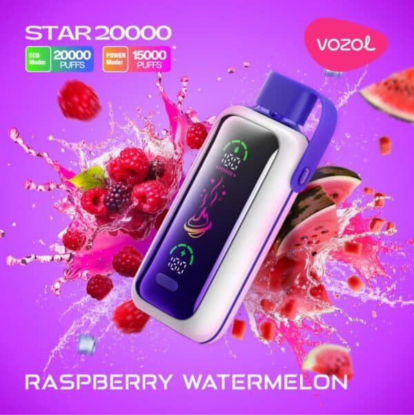 VOZOL Star 20000 Puffs Disposable Vape Raspberry Watermelon