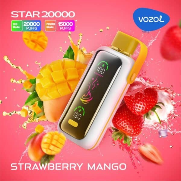 VOZOL Star 20000 Puffs Disposable Vape Strawberry Mango