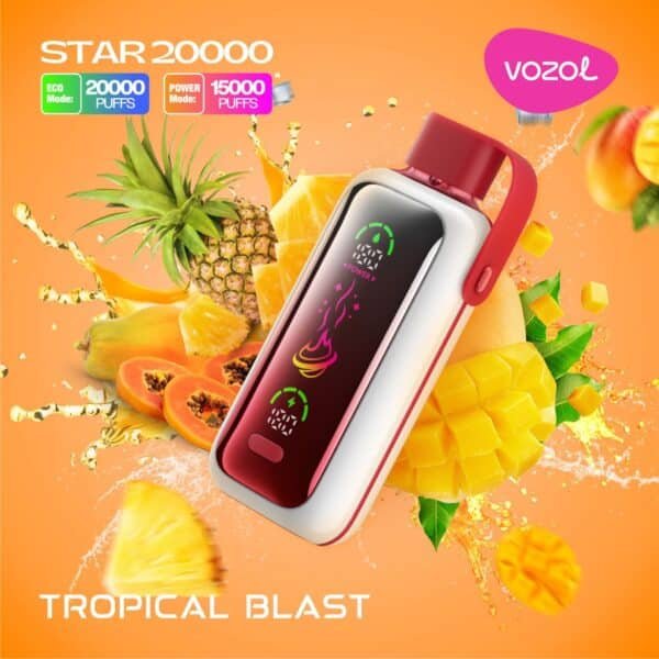 VOZOL Star 20000 Puffs Disposable Vape Tropical Blast