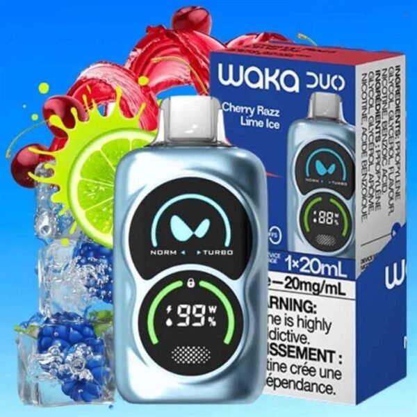 WAKA PA25000 Disposable Vape Cherry Blue Razz Lime Ice