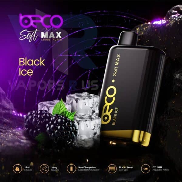 Beco Soft Max 12000 disposable vape black ice