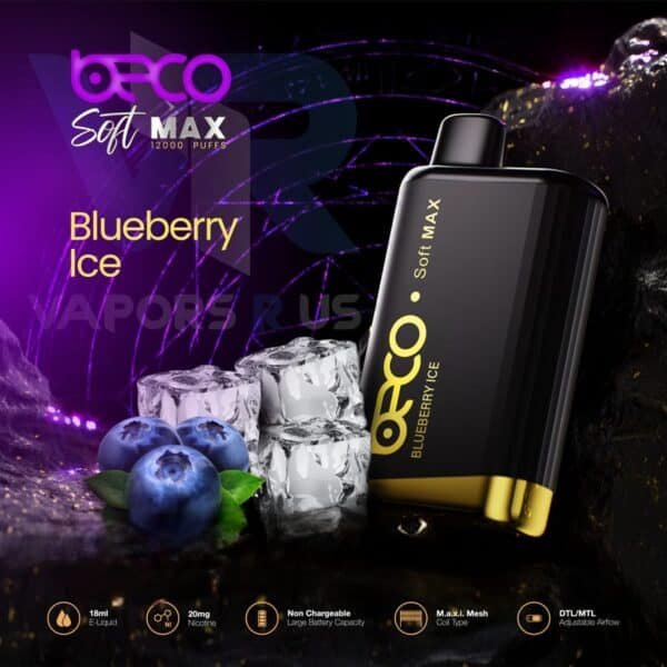 Beco Soft Max 12000 disposable vape blueberry ice