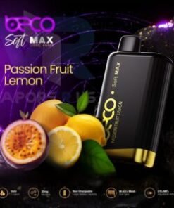 Beco Soft Max 12000 disposable vape passion fruiy lemon