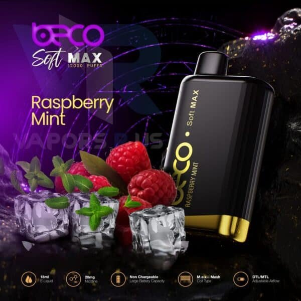 Beco Soft Max 12000 disposable vape raspberry mint