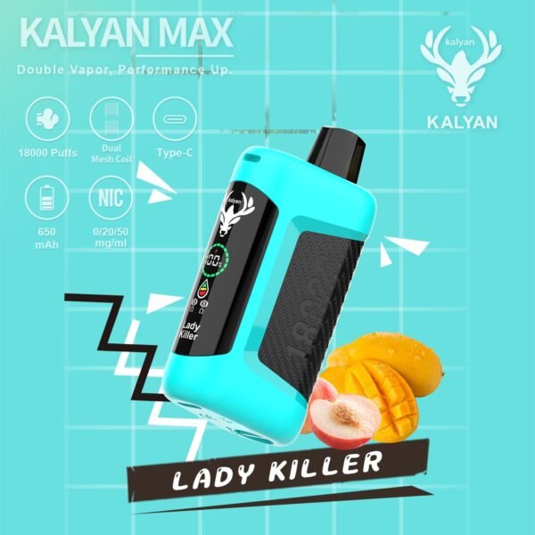 Kalyan Max 18000 Puffs disposable vape Lady killer