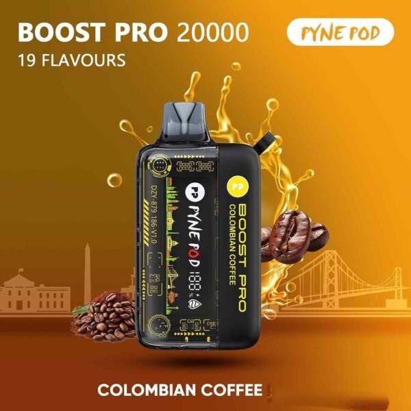 Pyne Pod Boost Pro 20000 Puffs Vape Colombian Coffee