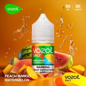 VOZOL Salt Nicotine Vape Juice Peach Mango Watermelon