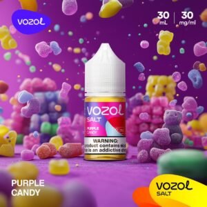 VOZOL Salt Nicotine Vape Juice Purple Candy