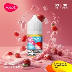 VOZOL Salt Nicotine Vape Juice Strawberry Ice Cream