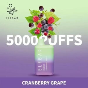 ELFBAR BC5000 Puffs Disposable Vape cranberry grape