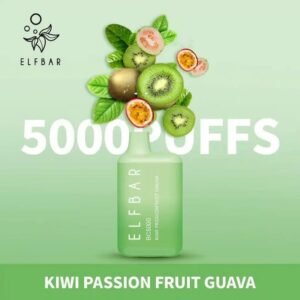 ELFBAR BC5000 Puffs Disposable Vape kiwi passion fruit guava