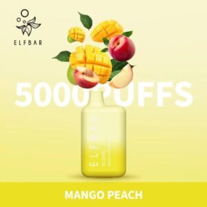 ELFBAR BC5000 Puffs Disposable Vape mango peach