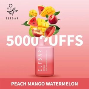 ELFBAR BC5000 Puffs Disposable Vape peach mango watermelon