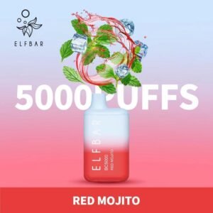 ELFBAR BC5000 Puffs Disposable Vape red mojito