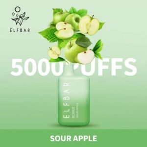 ELFBAR BC5000 Puffs Disposable Vape sour apple