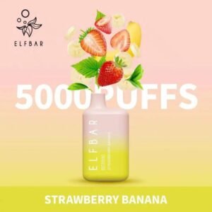 ELFBAR BC5000 Puffs Disposable Vape strawberry banana