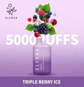 ELFBAR BC5000 Puffs Disposable Vape triple berry ice