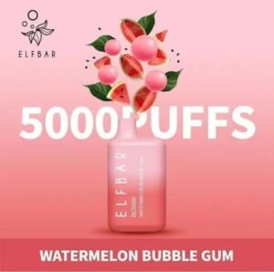 ELFBAR BC5000 Puffs Disposable Vape watermelon bubble gum