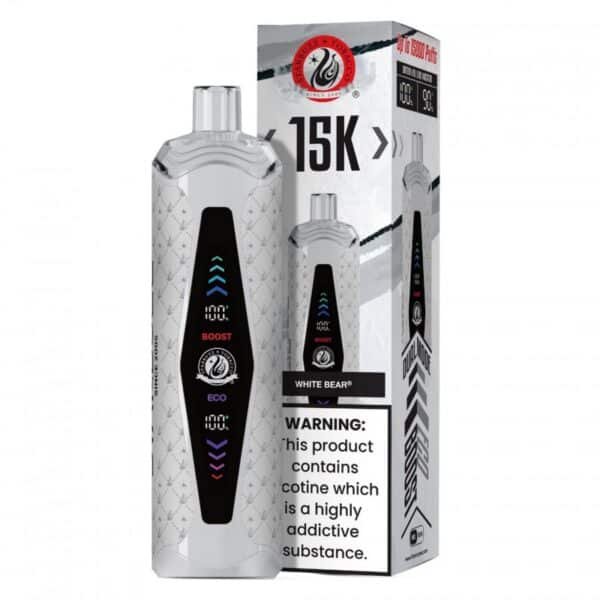 Star Buzz Super Max 15K Disposable Vape white bear