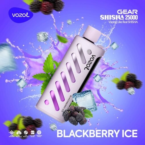 Vozol Gear Shisha 25k Puffs blacjberry