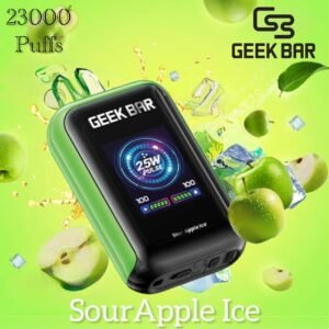 Geek Bar Watt 23000 Puffs sour apple ice