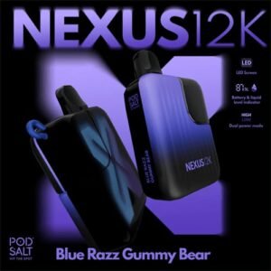 Pod Salt Nexus 12000 Puffs blue razz gummy