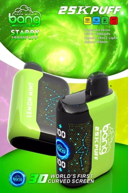 Bang Starry 25000 Puffs lemon mint