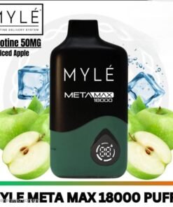 MYLE Meta Max 18000 Puffs iced green apple