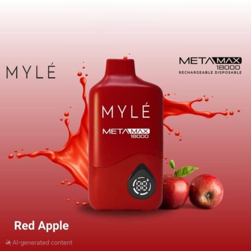 MYLE Meta Max 18000 Puffs red apple