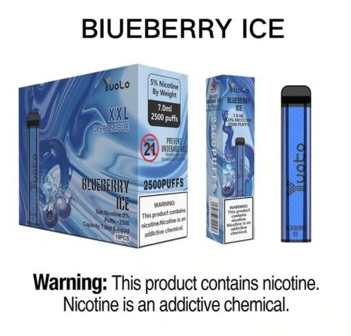 Yuoto XXL 2500 Puffs blueberry ice