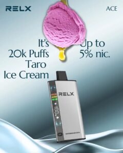 RELX ACE 20000 Puffs Disposable Vape taro ice cream