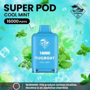 Tugboat Super 16000 Puffs Pod Mod cool mint