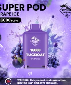 Tugboat Super 16000 Puffs Pod Mod grape ice