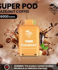 Tugboat Super 16000 Puffs Pod Mod Hazelnut coffee