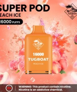 Tugboat Super 16000 Puffs Pod Mod peach ice