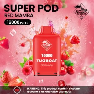 Tugboat Super 16000 Puffs Pod Mod red mamba