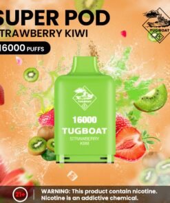 Tugboat Super 16000 Puffs Pod Mod strawberry kiwi