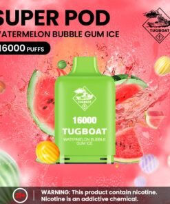 Tugboat Super 16000 Puffs Pod Mod watermelon bubblegum