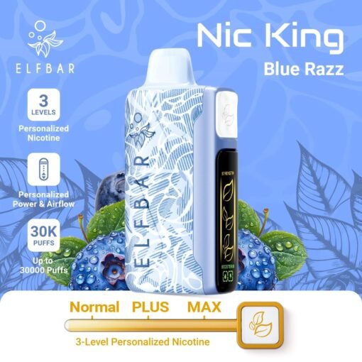 Elf Bar Nic King 30000 Puffs blue razz