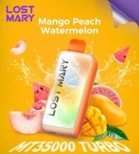 Lost Mary MT35000 Turbo Disposable Vape  mango peach