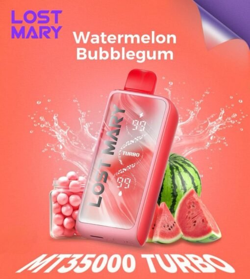 Lost Mary MT35000 Turbo Disposable Vape  watermelon bubble gum