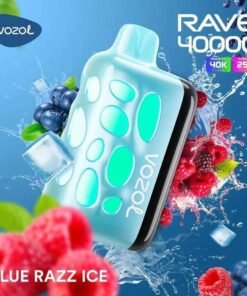 Vozol Rave 40000 Puffs Disposable Vape blue razz ice