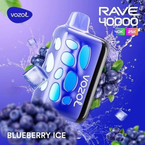 Vozol Rave 40000 Puffs Disposable Vape blueberry ice