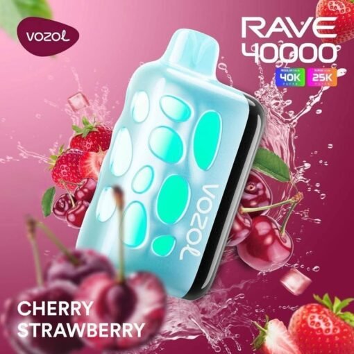Vozol Rave 40000 Puffs Disposable Vape cherry strawberry