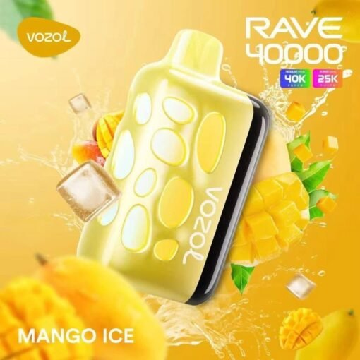 Vozol Rave 40000 Puffs Disposable Vape mango ice