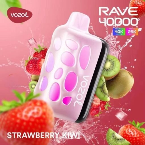 Vozol Rave 40000 Puffs Disposable Vape strawberry kiwi